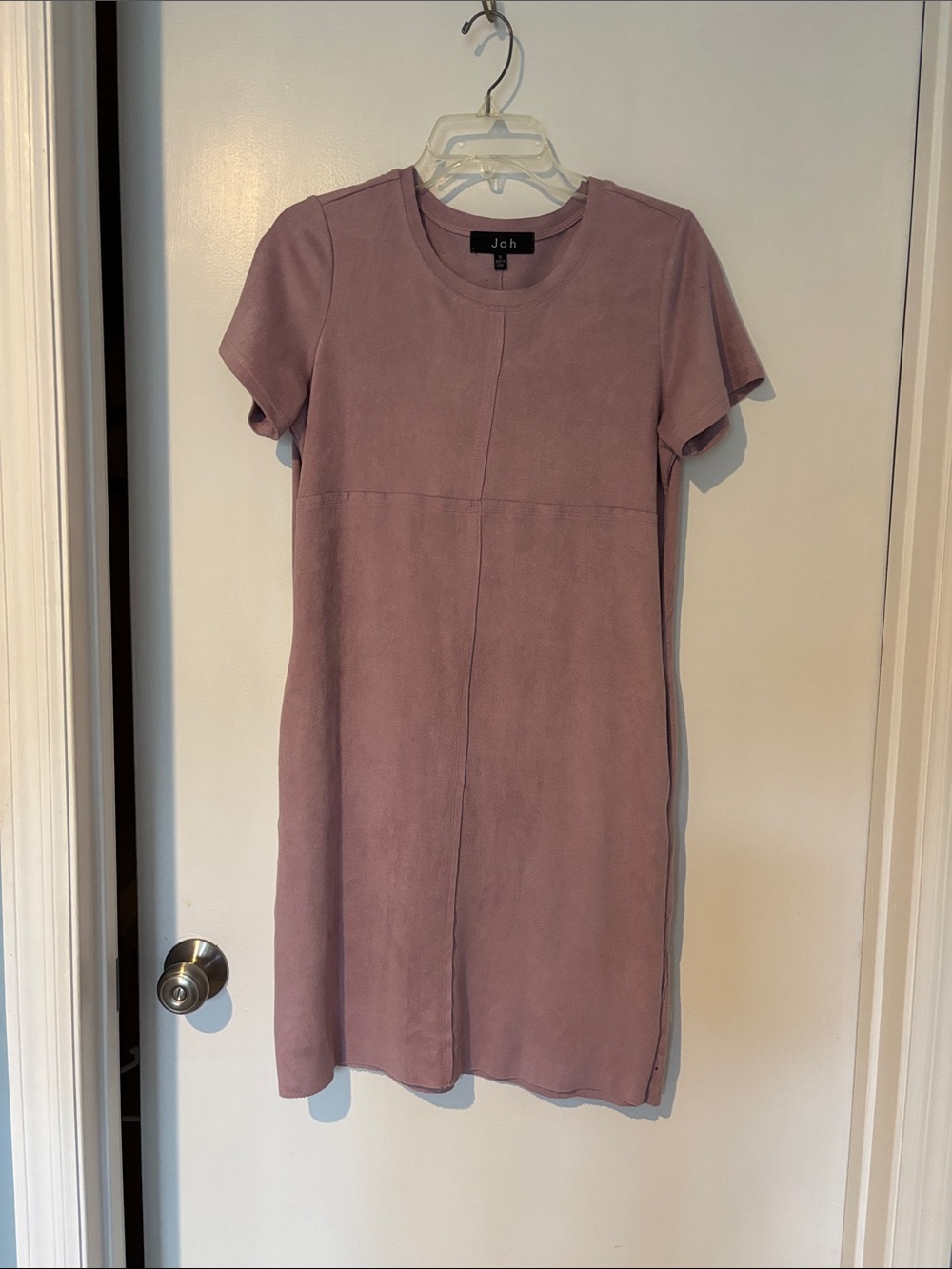 Joh Dusty Rose Short Sleeve Shift Dress